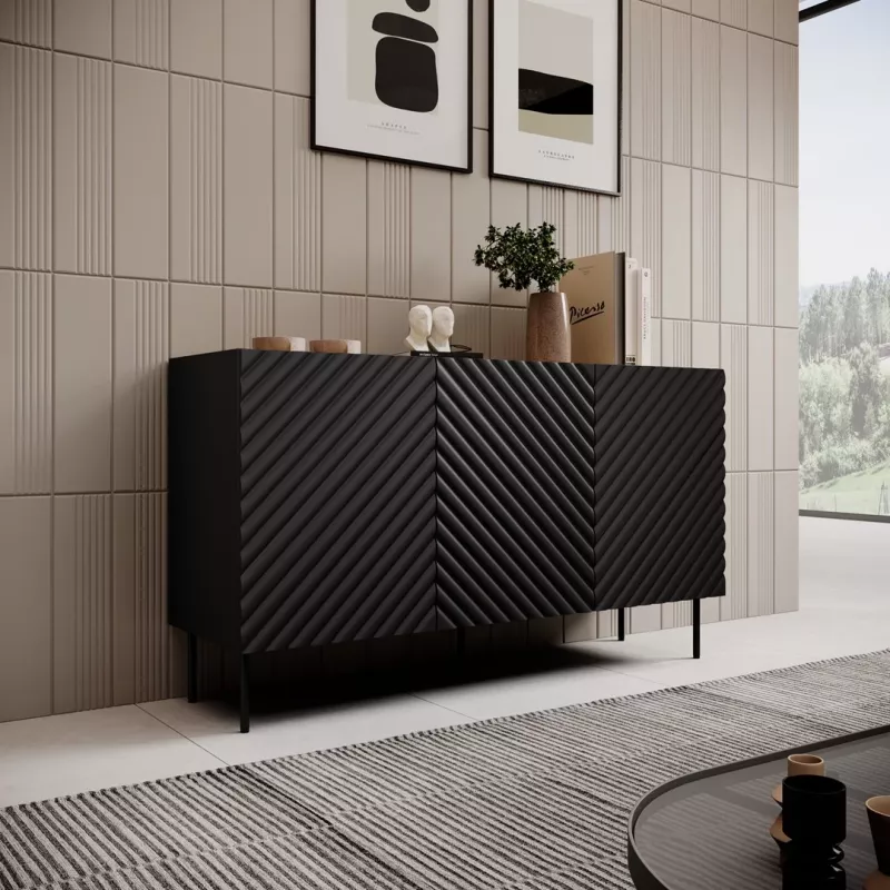 3D2SZ ONDA kumode 150x45x85 melns