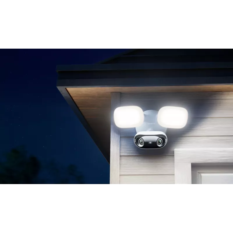 Āra prožektora kamera Reolink Floodlight Series F751W — 8 MP, F2.8mm/F1.6 objektīvs, IP66, Micro SD līdz 512 GB