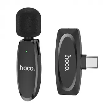 Bezvadu digitālais mikrofons HOCO L15, piespraužams, USB Type-C