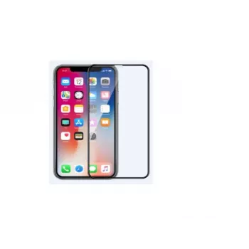 Rūdīta stikla ekrāna aizsargplēve COMMA iPhone 11 Pro Max — Pret pirkstu nospiedumiem, melna