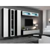 Cama slēgts Skapis VIGO '180' 180/40/30 balts/melns glancēts