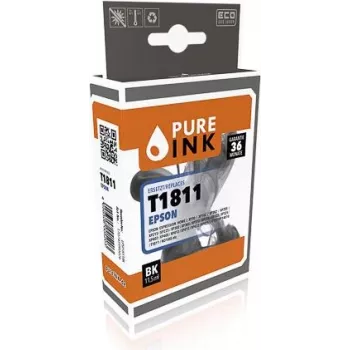 PURE INK EPST1811BK PI EPSON T1811 XP Tinte black HC rebuilt 470Seiten Chip 11,5ml (EPST1811BK) - Kompatibel - Schwarz