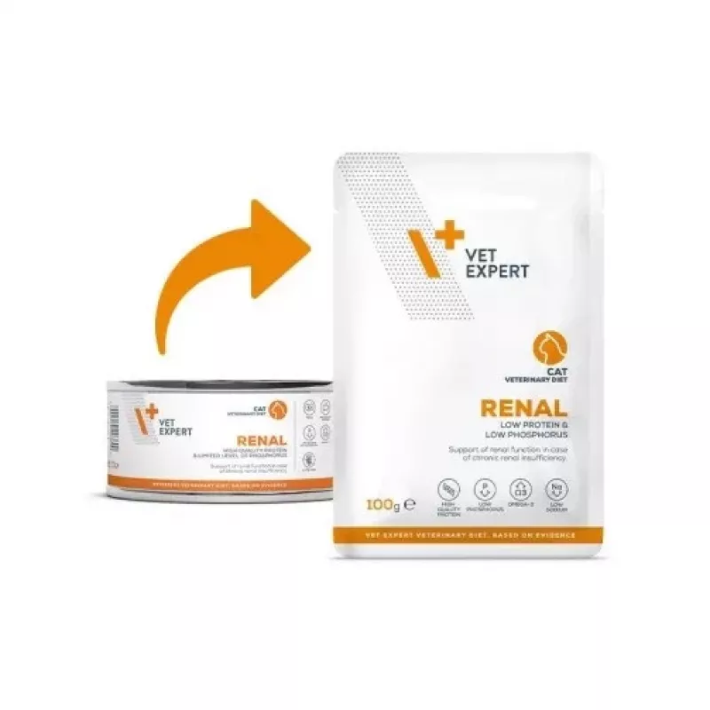VET EXPERT Veterinary Diet Renal Cat - mitrā barība kaķiem - 100g