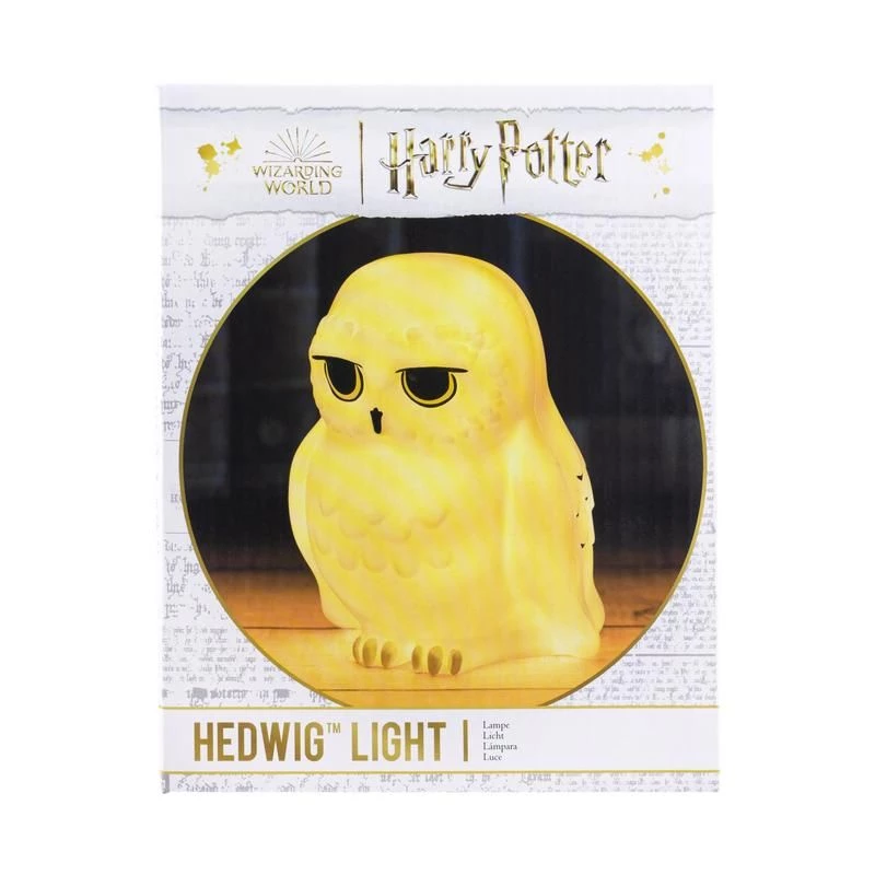 Galda lampa Paladone Hedwig Light V3 — Hedviga pūces formas LED naktslampa