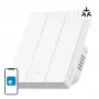 WiFi viedais sienas slēdzis Sonoff M5-3C-80W 3 kanālu rāmītim