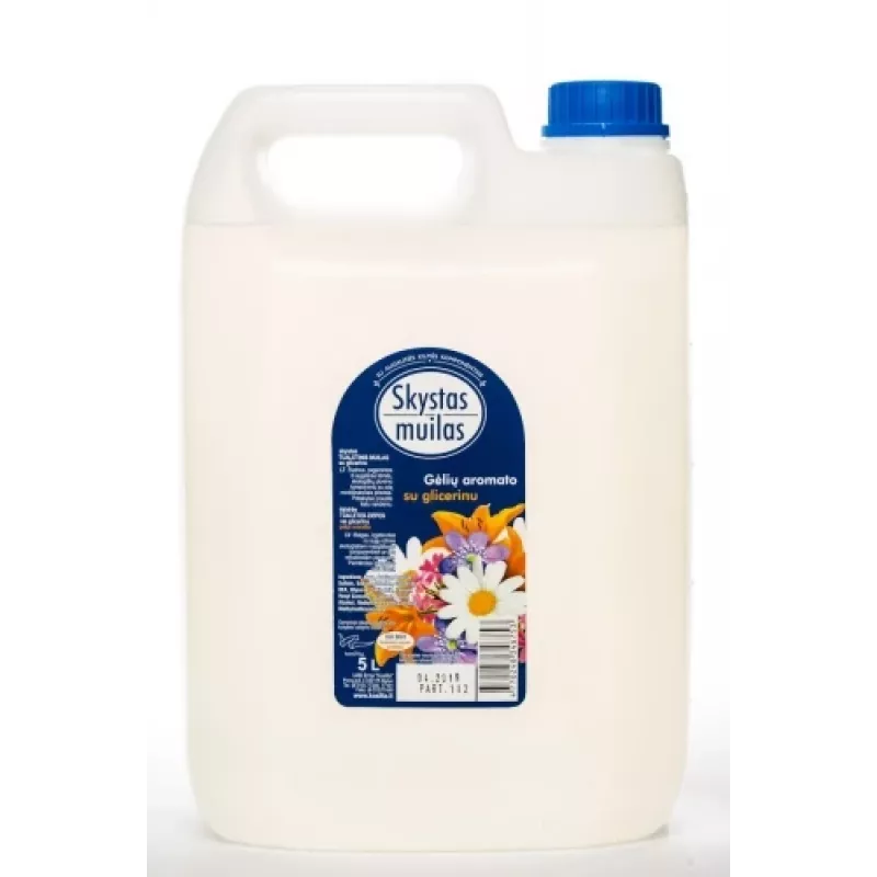 Šķidrās ziepes ar glicerīnu, bez krāsvielām, 5l