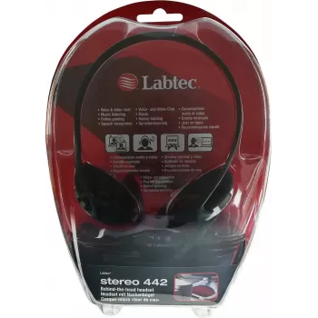 Labtec Stereo 442 - austiņas - aiz kakla novietojamas - vadu