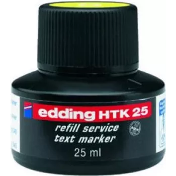 Markeru uzpildes Edding HTK 25 dzeltena 25 ml 1 gab.