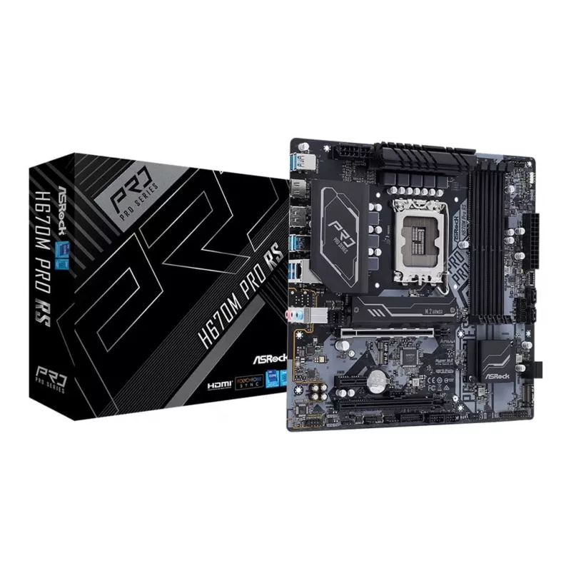 Mātesplate ASRock H670M Pro RS Intel H670 LGA 1700 micro ATX