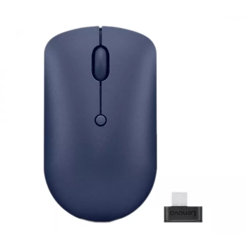 Bezvadu optiskā pele Lenovo 540 RF, abpusēja, 2400 DPI, 2,4 GHz USB‑C uztvērējs, zila