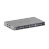 Pārvaldāms Gigabit Ethernet slēdzis Netgear GS752TX, 48x RJ-45 10/100/1000, 10G atbalsts, 1U statīvs, pelēks