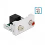 DeLOCK Easy 45 modulis 2 x RCA ligzda uz RJ45 ligzdu ports 22.5 x 45 mm