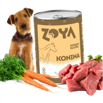 ZOYA Zirgs - mitrā suņu barība - 400g