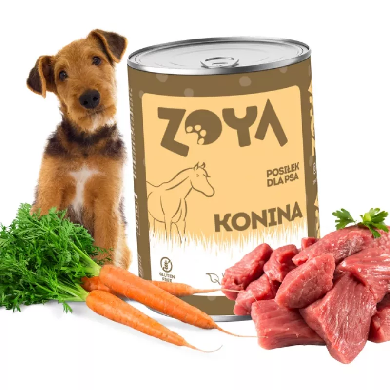 ZOYA Zirgs - mitrā suņu barība - 400g