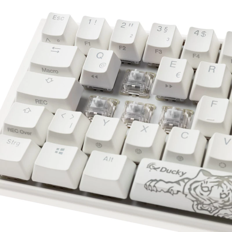 Ducky One 3 Classic Pure balta SF tastatūra USB vācu izkārtojums balta (DKON2167ST-WDEPDPWWWSC1)