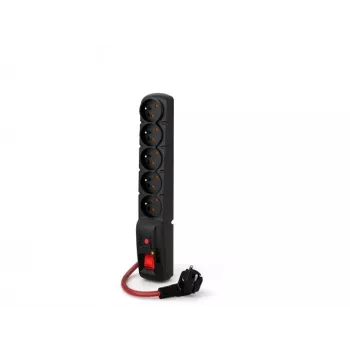 ACAR F5 POWER Black 5 AC kontaktligzdas 230 V 1.5 m