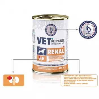 VET RESPONSE Renal - mitrā suņu barība - 400g