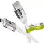 Tīkla kabelis Goobay 74179 USB C uz RJ-45 Cat6 7,5 m Balts