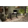 Galds cama meble MOON elektriski regulējams taisns galds 1210×670 mm melns