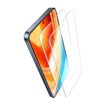 Rūdīta stikla ekrāna aizsargs Torras Samsung S24+ — 9H cietība, pretskrāpējumu