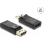DELOCK aktīvais DisplayPort 1.4–HDMI adapteris 8K ar HDR funkciju, USB barošana
