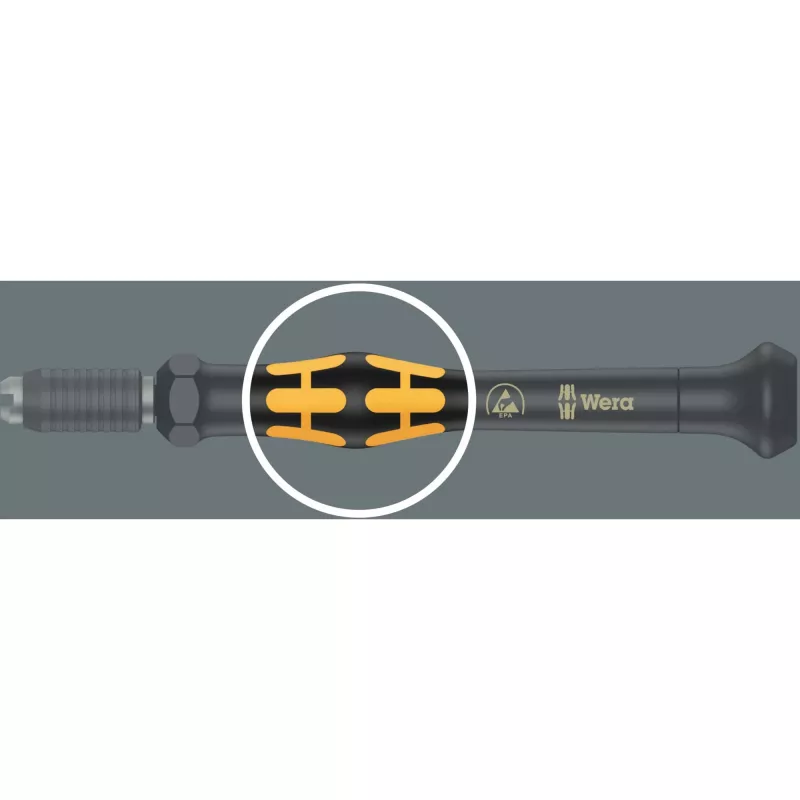 Wera ESD uzgaļu skrūvgriezis Kraftform compact Micro 21 ESD 1 5/32 (4 mm) HIOS, 5/32 (4 mm) pusmēness 44 mm (05135973001)