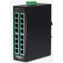 TRENDnet TI-PG160 - slēdzis - nevadāms - 16 x 10/100/1000 (PoE+) - DIN sliedei montējams, pie sienas stiprināms - PoE+ (240 W)