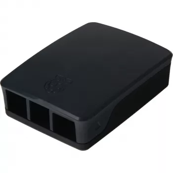 Raspberry Enclosure Oriģināls for 4B Melns/pelēka (RPI4 CASE BLK/GRY)