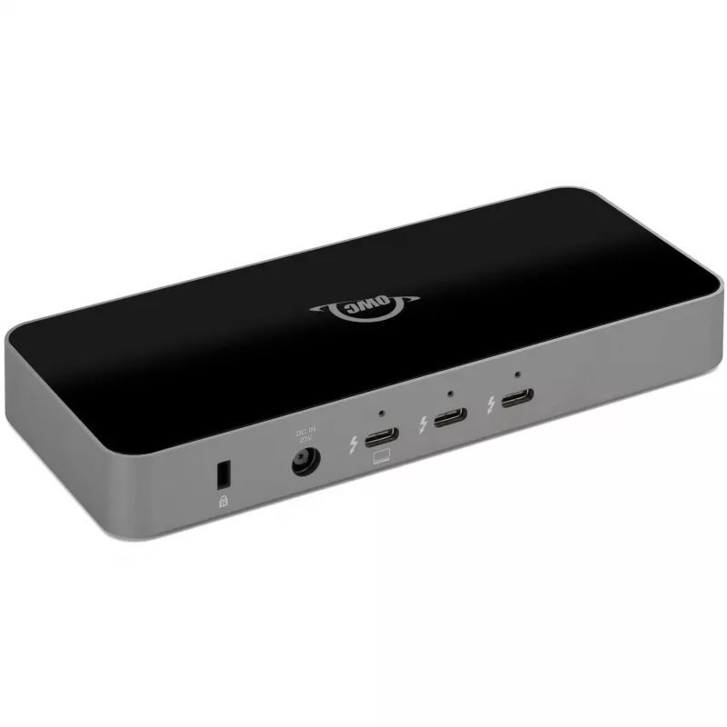 Thunderbolt 5 centrmezgls, dokstacija pelēka/melna, Thunderbolt 5, USB-A