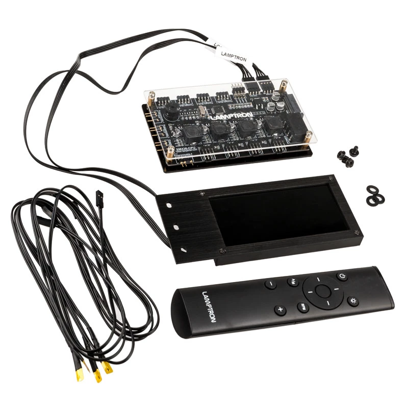 Lamptron SM436 PCI ventilatora un RGB LED kontrolieris, melns