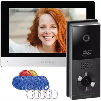 Video domofons ORNO OR-VID-MA-1079/B, 7 collu krāsu ekrāns, 2 vadu savienojums