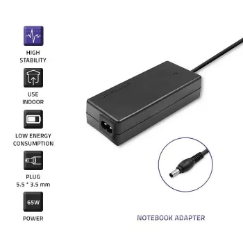 Qoltec 50015.60W Barošanas adapteris Samsung | 60W | 19V | 3,15A | 5,5*3,5+pin | + strāvas kabelis
