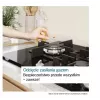 Iebūvējamā gāzes plīts virsma Bosch PPP6A2I40, 4 zonas, čuguna restes, melna, 590×520×54 mm, rotācijas slēdžu vadība