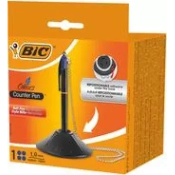 Izvelkama lodīšu pildspalva BIC 527507 zila, vidēja, 1 gab., melna