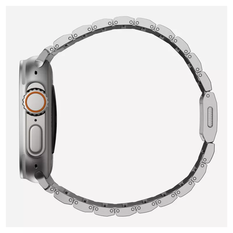 NOMAD Titāna siksna Apple Watch 46mm/49mm Sudraba