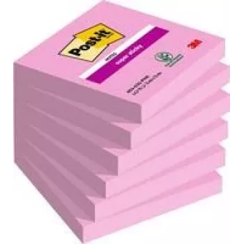 Post-it Super Sticky Sticky Notes extrastark rozā 6 blociņi (7100259225)
