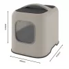 Kaķu tualete ar jumtu Rotho BIALA Bēša 395×510×443 mm, plastmasa ar lāpstiņu