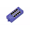 PoE injektors Extralink Gigabit 4 portu, 4x 1000Mb/s RJ45, 48V, zils/melns