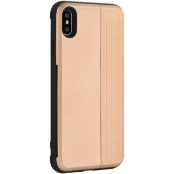 Aizsargājošs telefona maciņš Devia H-Card Series iPhone XS/X 5.8 collu, zelta krāsā