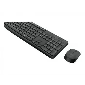 Logitech Keyboard MK235 bezvadu tastatūra+pele pelēka CZ