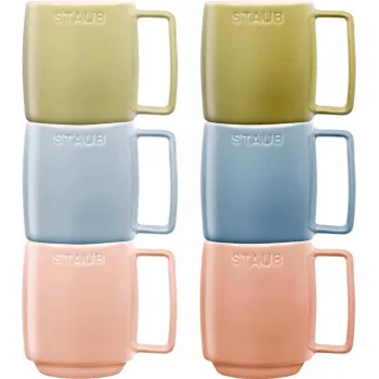 6 keramikas krūžu komplekts Staub Daudzkrāsains 350 ml – 6×350 ml keramikas krūzes