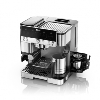 Espresso automāts Ninja ES601EU — 2 L ūdens tvertne, 1 tases tilpums, melns/nerūsējošais tērauds