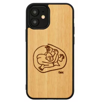 Aizsargājošs telefona vāciņš Man and Wood iPhone 12 mini — bērnu zivs dizains