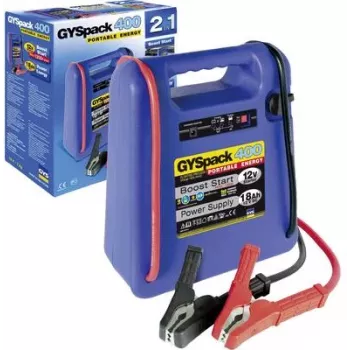 Akumulatora palaišanas ierīce GYS PACK 400 12V 480A — portatīva 12 V akumulatora palaišanas ierīce, 480 A maksimālā strāva