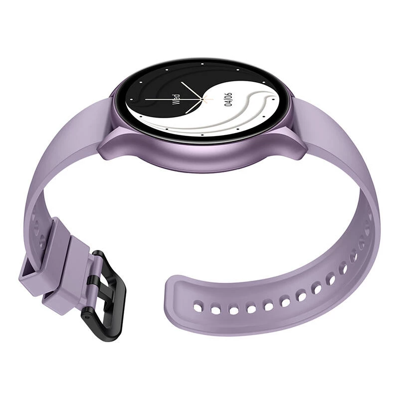 Viedpulkstenis Zeblaze Btalk 3 Plus — 1,39 collu (3,53 cm) IPS 360×360 pikseļi, skārienekrāns, silikona siksniņa, violeta