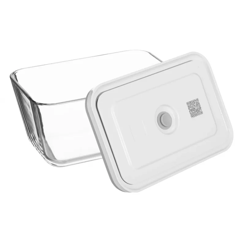 Pārtikas uzglabāšanas kaste ZWILLING FRESH & SAVE Taisnstūra stikla/plastmasas komplekts 3 gab., 0.35/0.75/1.6 L, hermētiska, droša mikroviļņu krāsnij/krāsnij/ledusskapim