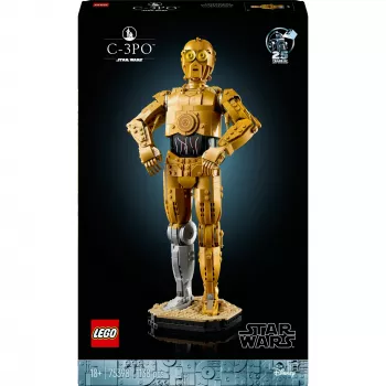 LEGO būvējamā figūra Zvaigžņu kari C-3PO modelis 75398 — 1 138 detaļas, 380 mm izstādāms kolekcionējams priekšmets