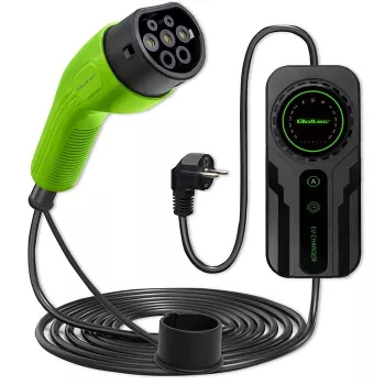 Mobilā EV uzlādes ierīce QOLTEC 52468 Type 2, 3,5 kW, 16 A, 5 m kabelis, IP65