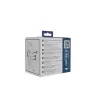 Ceļojumu adapteris GEMBIRD TPA-2A3C70-01-W — I tipa spraudnis, 3× USB-C (70W), 2× USB-A (18W), 100–250V, balts