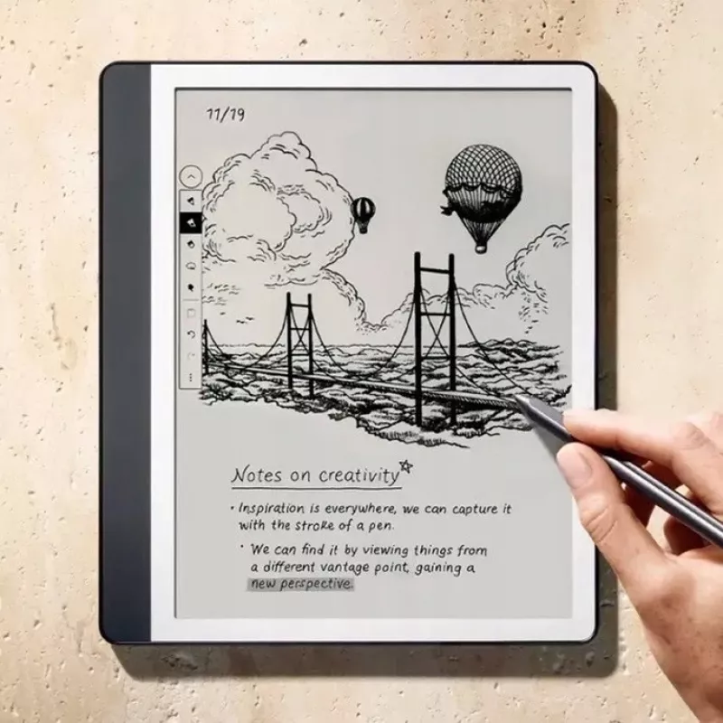 Ebook New Kindle Scribe - 2024 izlaidums 10.2 bezatspīduma 64GB Wi-Fi (bez bloķēšanas ekrāna reklāmām) ar Premium Pen Tungsten